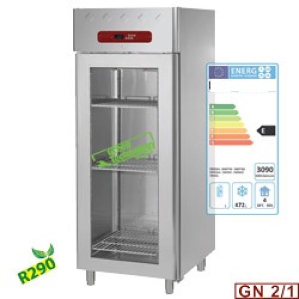 AD1B/HG-R2 (25) Tiefkühlschrank Umluft, 700 Liter, 1 Glastür GN 2/1